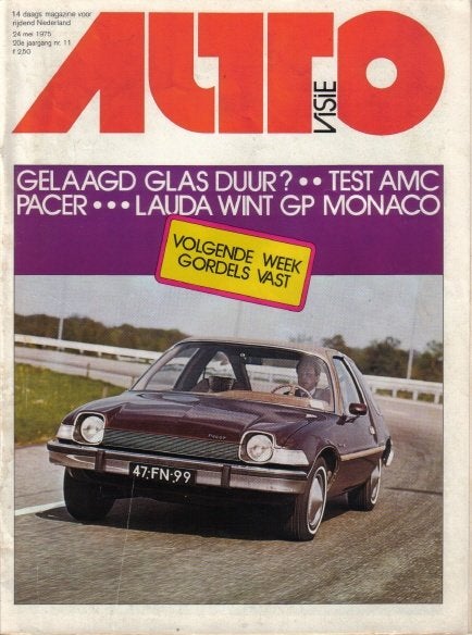 Autovisie 11 1975 : AMC Pacer - Mercedes Benz 450 SEL 6.9, Ophalen of Verzenden, Gelezen, Algemeen