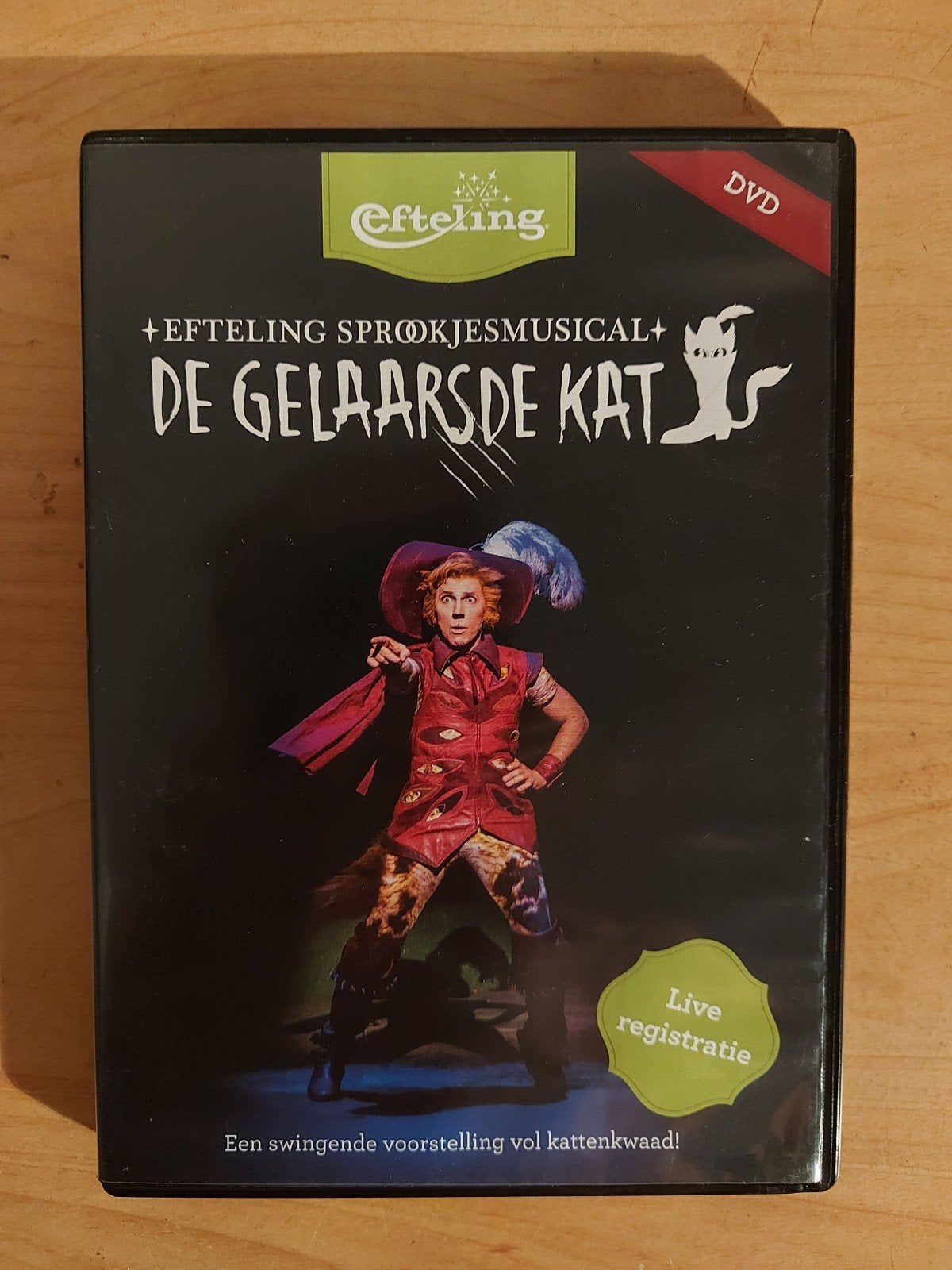 De Gelaarsde Kat - Efteling musical live, Alle leeftijden, Ophalen of Verzenden, Zo goed als nieuw