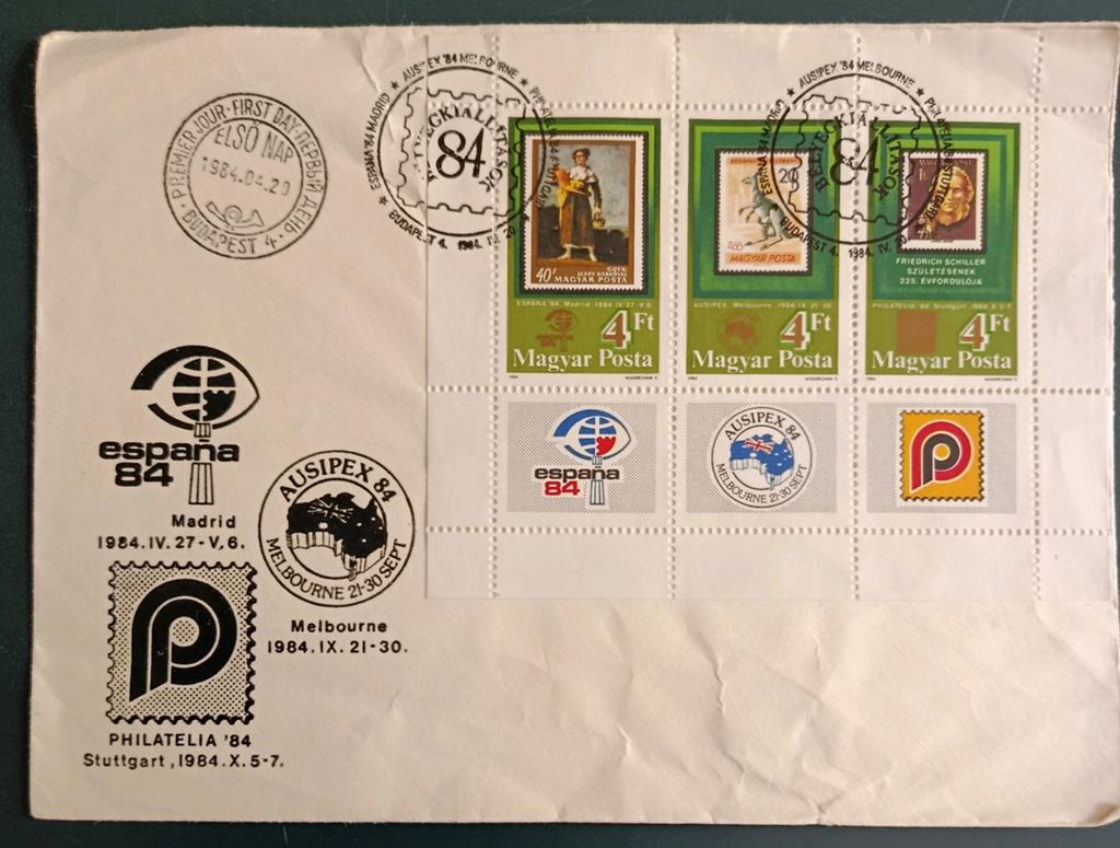Hongarije. Mooie FDC 1984, Ophalen of Verzenden, Gestempeld