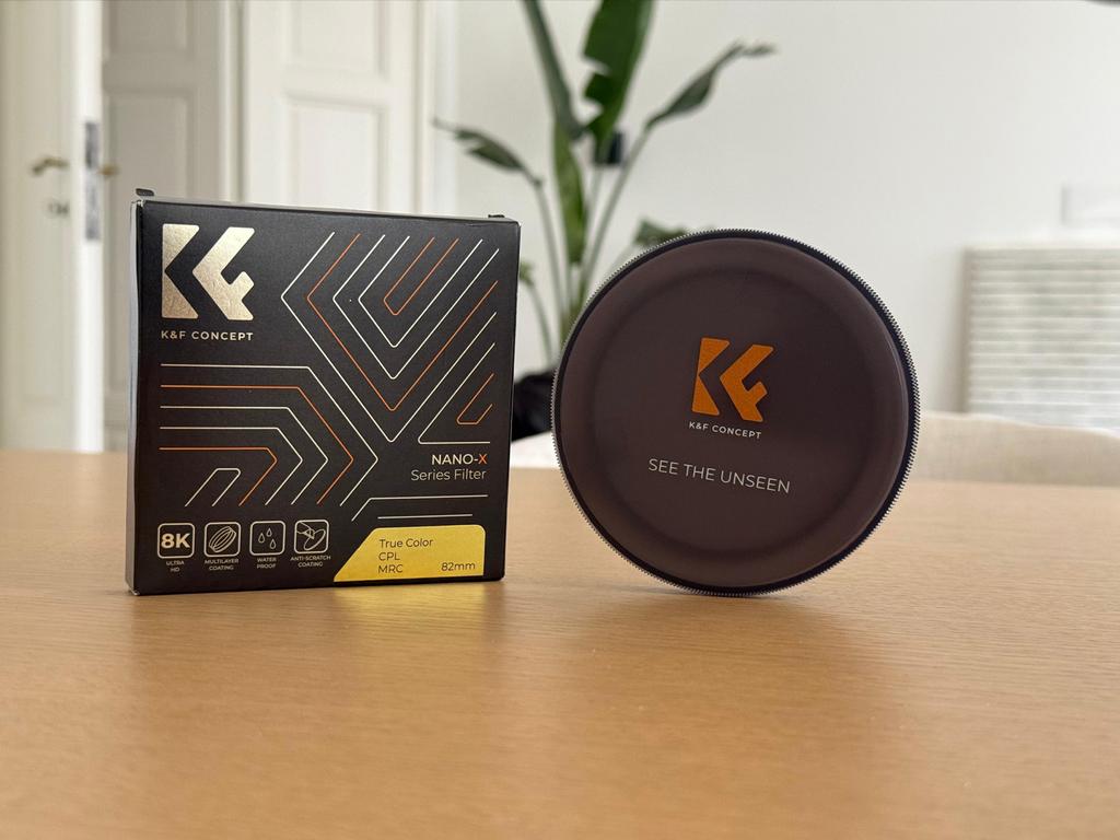 K&F Concept Nano-X Filter True Color CPL MRC 82mm, Audio, Tv en Foto, Fotografie | Filters, Polarisatiefilter, Zo goed als nieuw