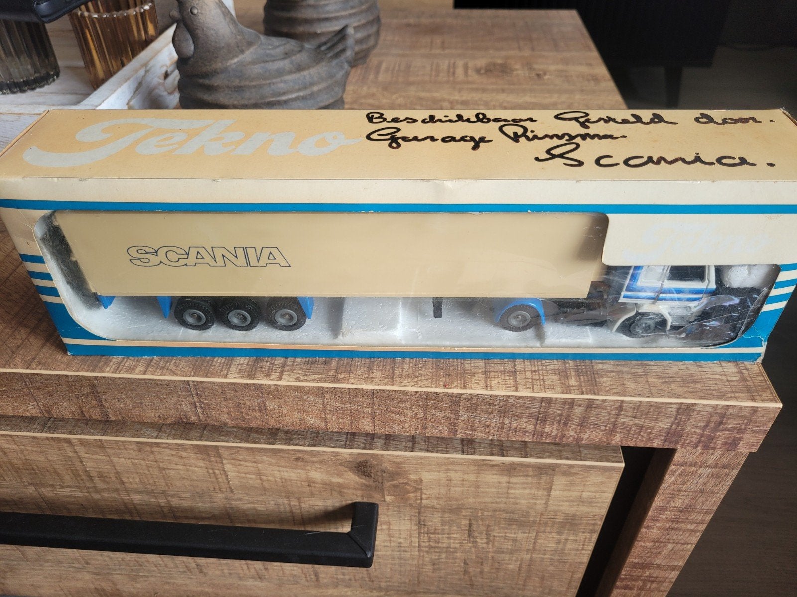 Scania met demo oplegger, Tekno, Nieuw, Tekno, Bus of Vrachtwagen