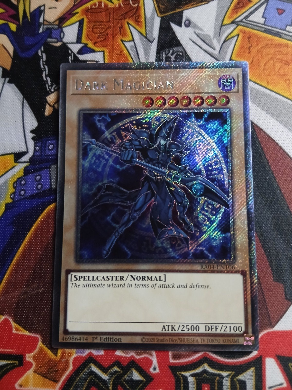 Dark Magician - Platinum Secret Rare RA04 - Yu-Gi-Oh, Ophalen of Verzenden, Zo goed als nieuw, Foil