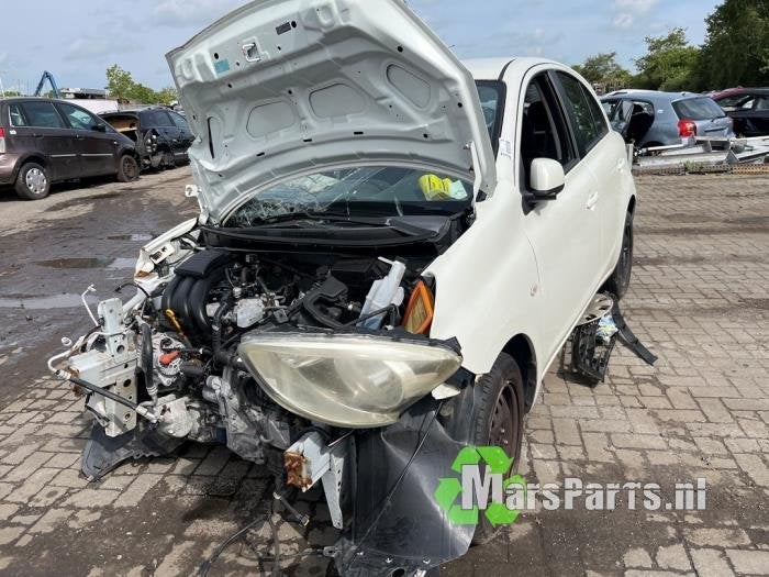 Schokdemperpoot links-voor van een Nissan Micra, Gebruikt, -, -, Ophalen of Verzenden