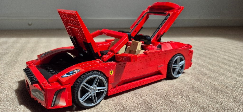 LEGO Racers 8671 - Ferrari F430 Spider (Schaal 1:17), Ophalen of Verzenden, Zo goed als nieuw, Complete set, Lego