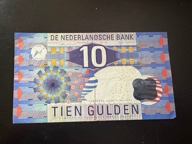 10 gulden biljet IJsvogel, Postzegels en Munten, Bankbiljetten | Nederland, Ophalen of Verzenden, 10 gulden, Los biljet