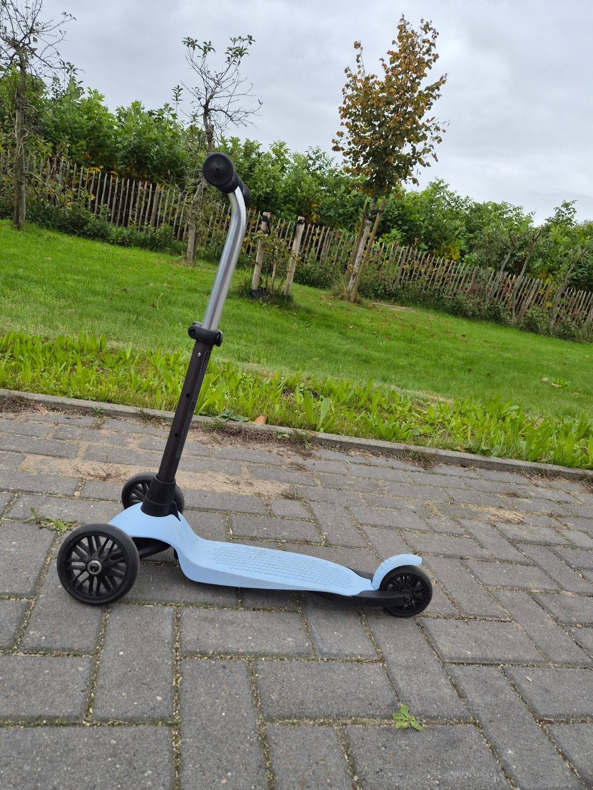 Kinderstep Oxelo - Lichtblauw, 3 wielen, zo goed als nieuw, Ophalen, Gebruikt, Gewone step, Onbekend