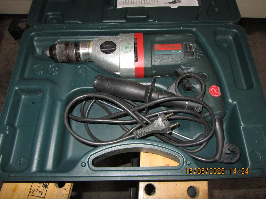 Metabo klopboormachine SBE 705, Ophalen, Zo goed als nieuw, Boormachine, Klopboormechanisme
