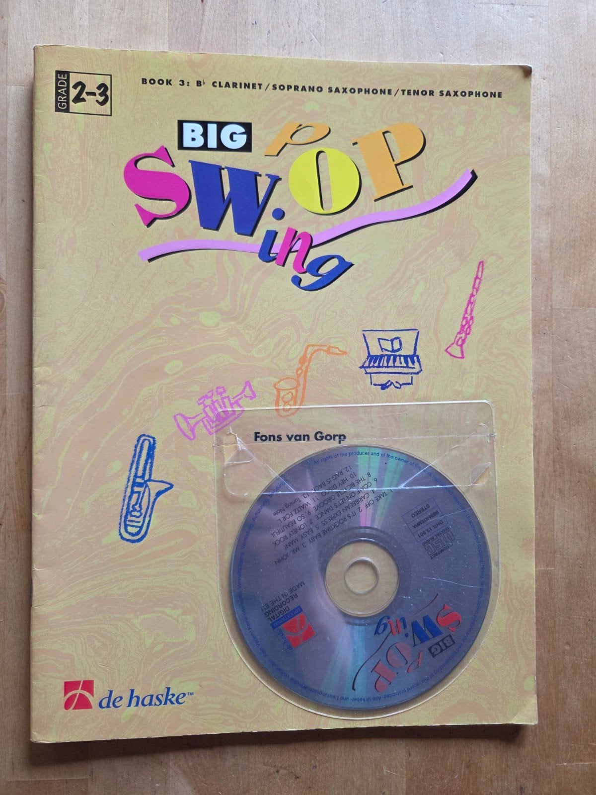 Big Swing Boek 3 met CD - Saxofoon/Klarinet, Gebruikt, Les of Cursus, Ophalen of Verzenden, Jazz