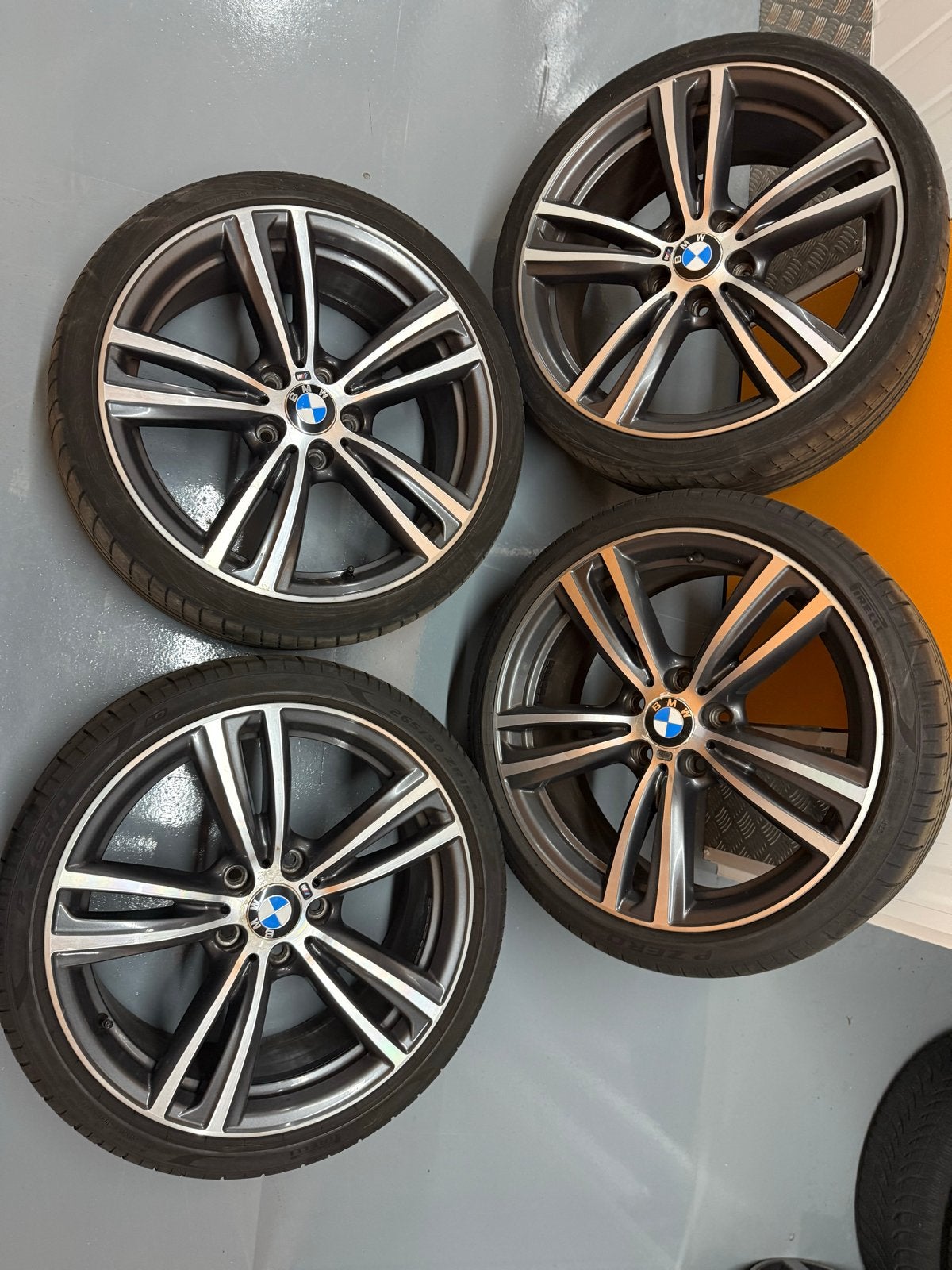 BMW 19 inch 442M velgen met zomerbanden, Auto-onderdelen, Banden en Velgen, Ophalen, 18 inch, Gebruikt, Banden en Velgen