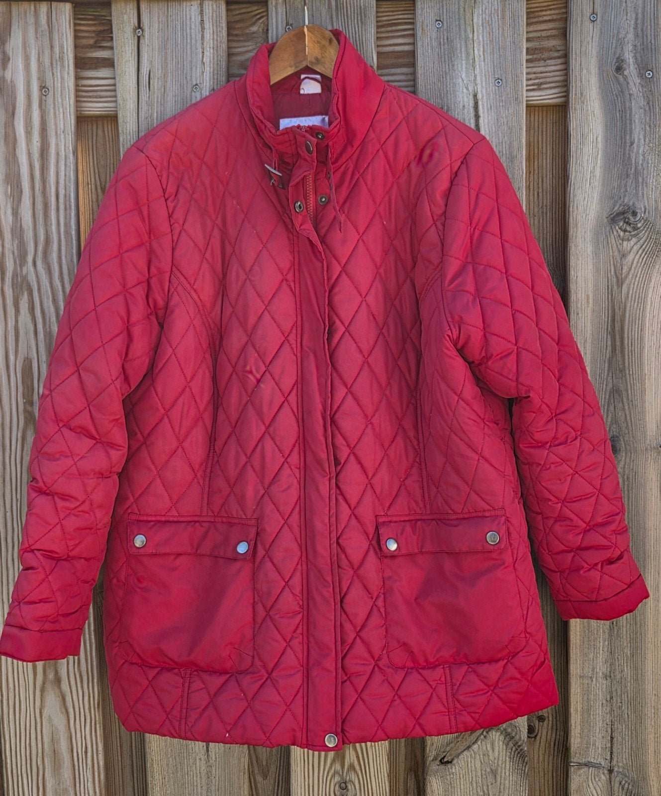 Dames jas, Ophalen of Verzenden, Gedragen, Maat 46/48 (XL) of groter, Rood