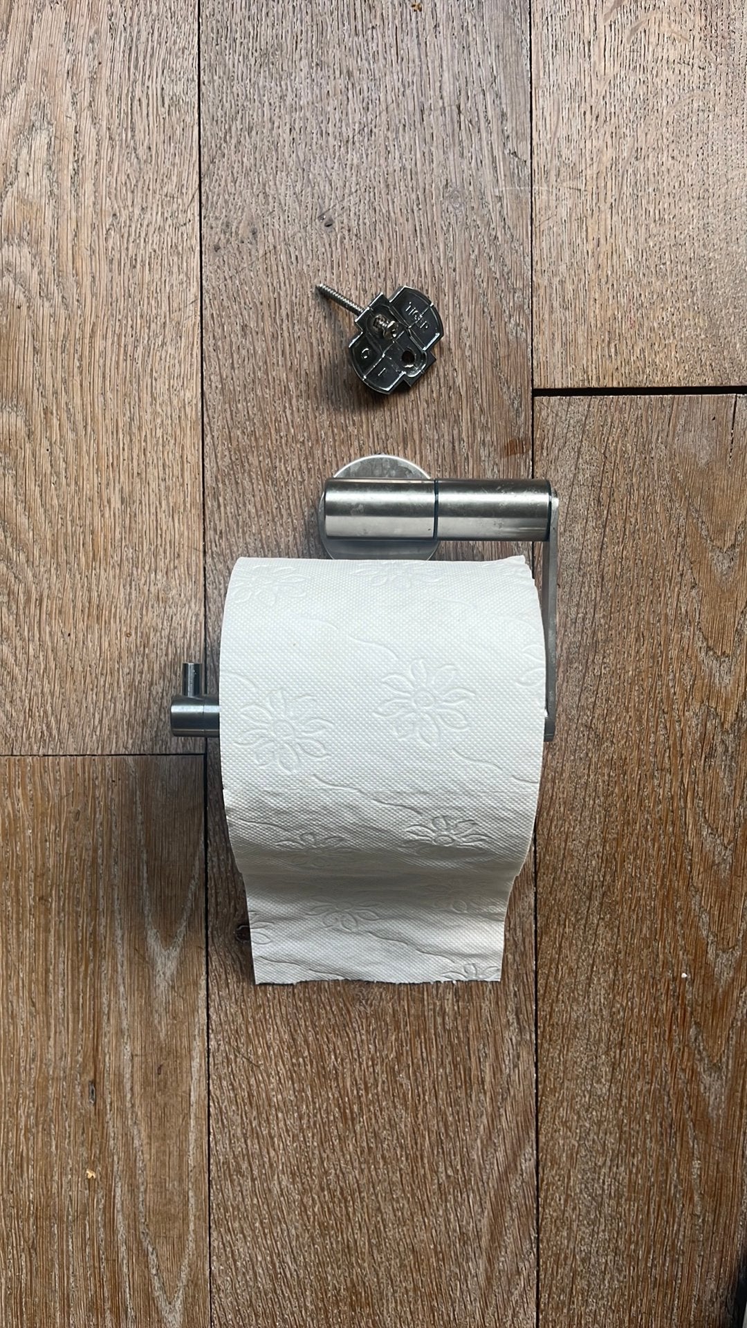 Rvs wc-rol houder (Tiger), Ophalen, Zo goed als nieuw, Overige kleuren