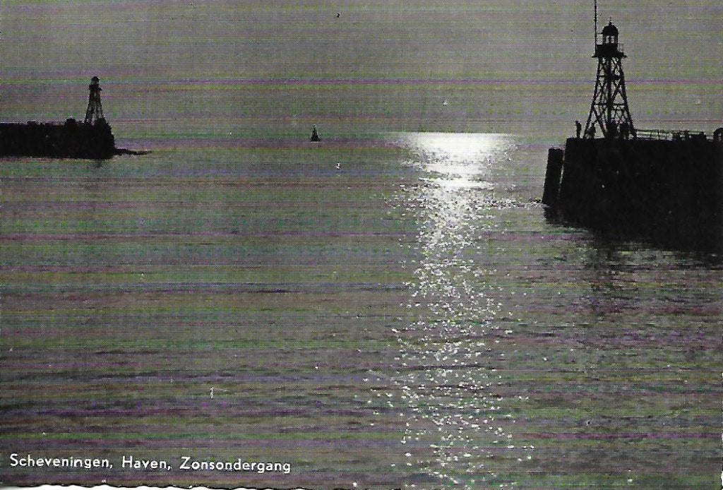 Scheveningen- -Haven, Zonsondergang., Verzenden, 1960 tot 1980, Ongelopen, Zuid-Holland