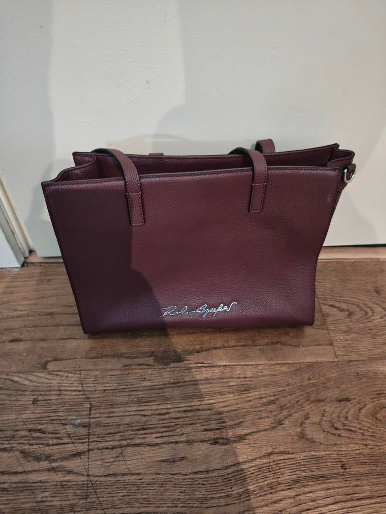 Karl Lagerfeld dames tas, Sieraden, Tassen en Uiterlijk, Tassen | Damestassen, Ophalen of Verzenden, Zo goed als nieuw, Rood