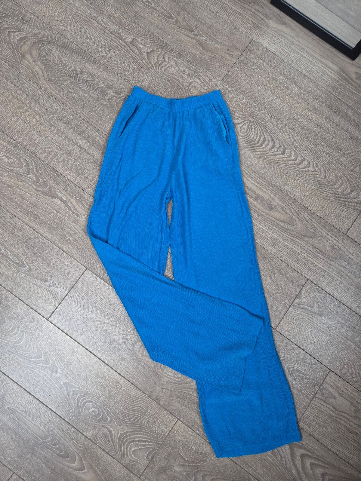 Kobalt blauwe broek. Maat 36, Bershka, Zo goed als nieuw, Maat 36 (S), Lang
