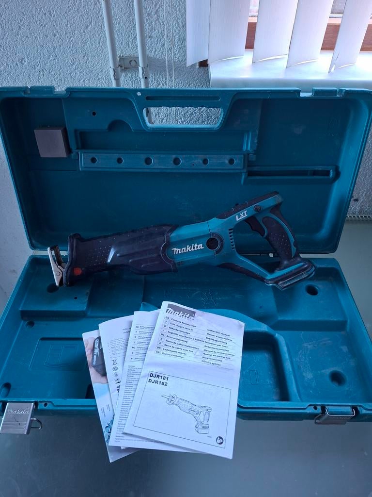 Makita DJR181 LXT Reciprozaag - Gebruikt, in koffer, Ophalen, Gebruikt, Reciprozaag, Makita