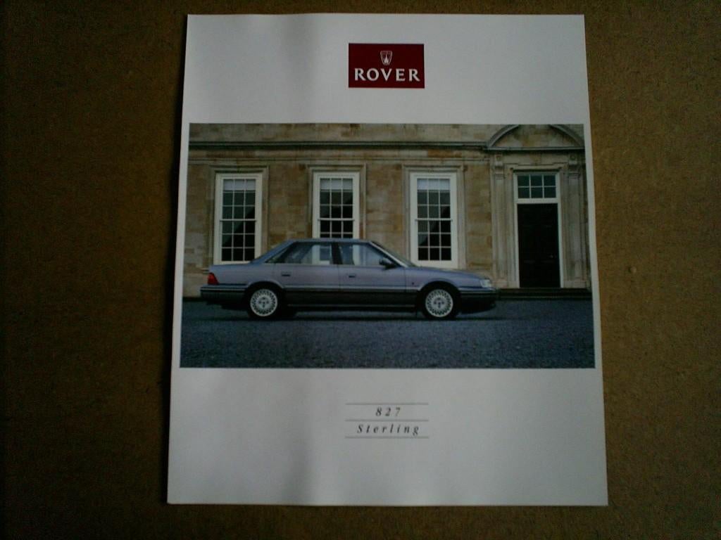 Folder Rover 827 Sterling [ 1991 ], Verzenden, Zo goed als nieuw, Overige merken
