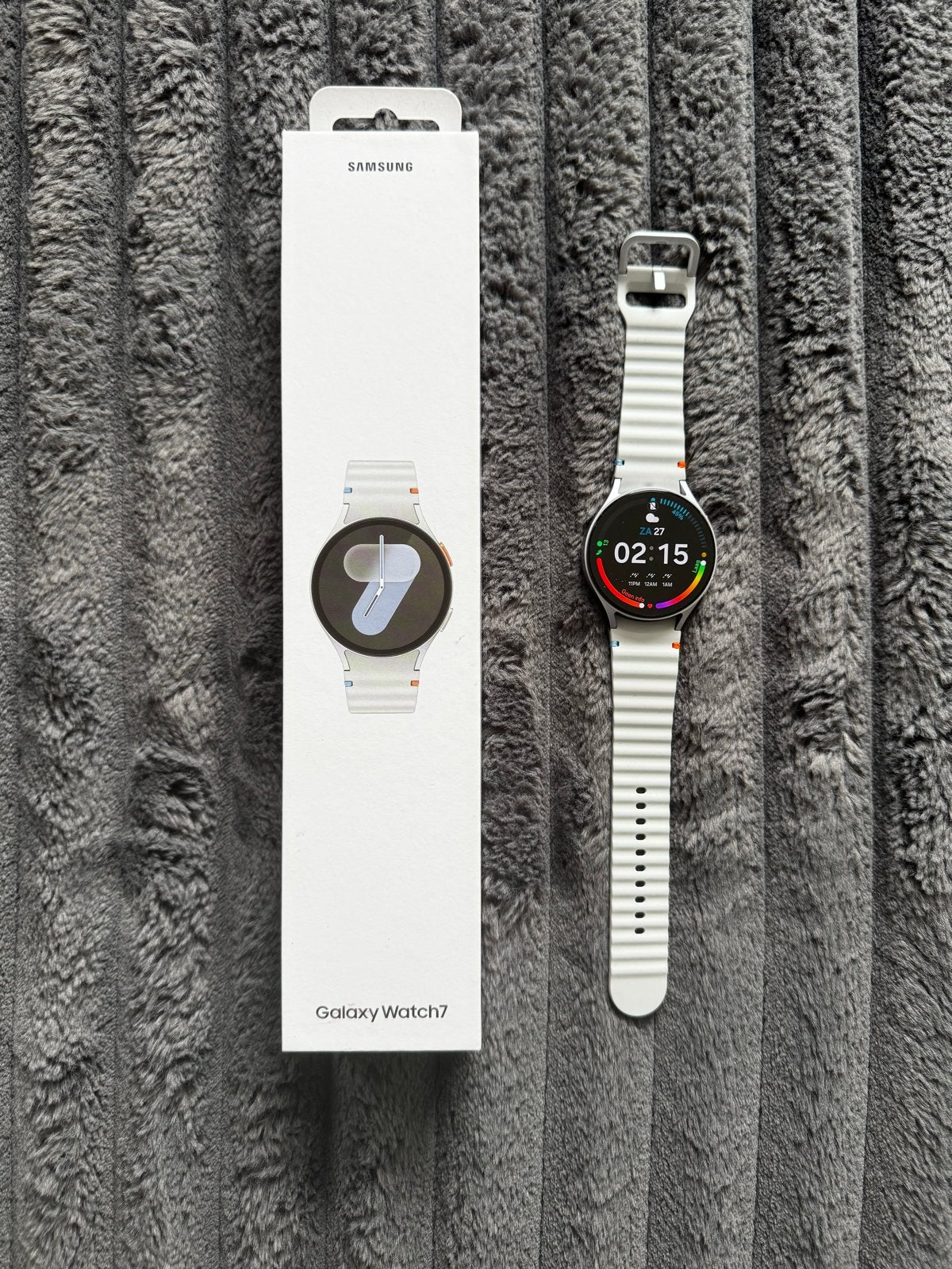 Samsung Galaxy Watch 7 Zilver, Sieraden, Tassen en Uiterlijk, Smartwatches, Ophalen of Verzenden, Zo goed als nieuw, Conditie