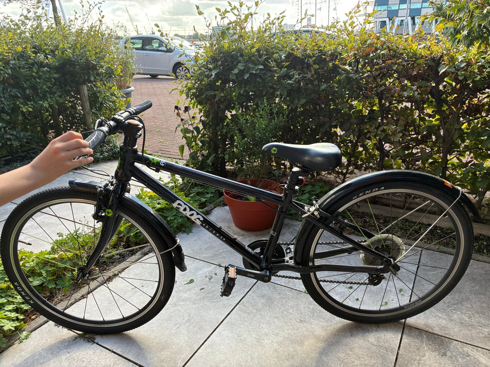 Frog 62 Kinderfiets - Zwart met 8 versnellingen, Ophalen of Verzenden, Gebruikt