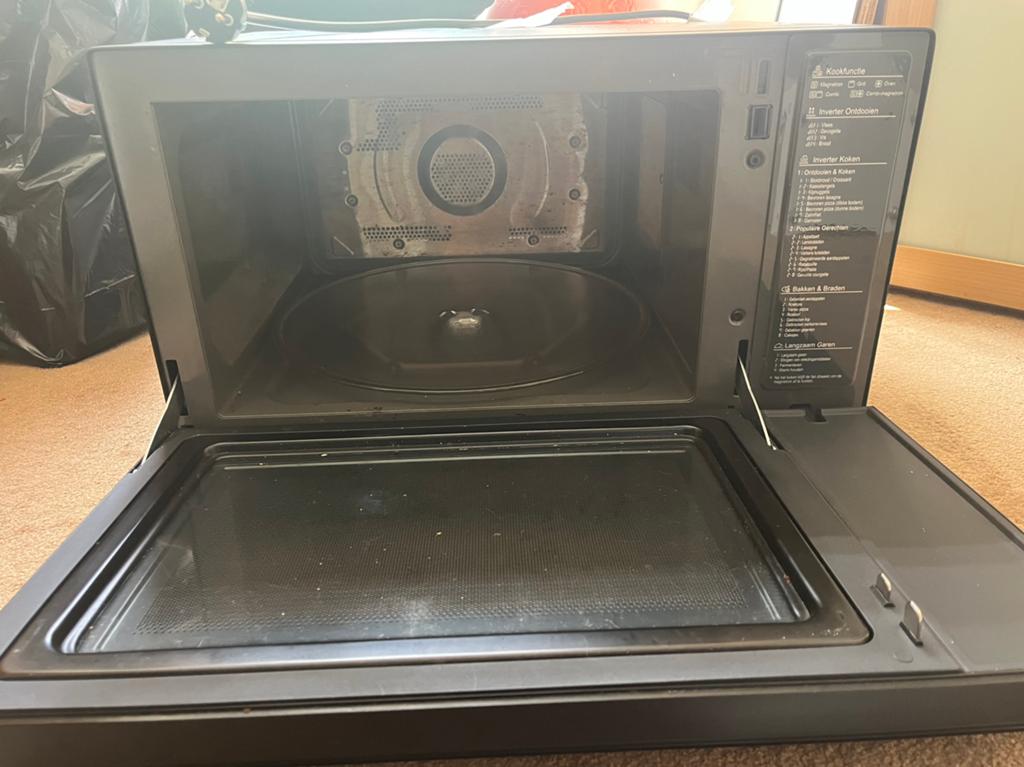 LG combi magnetron MJ3965bib, Ophalen, Zo goed als nieuw, Oven