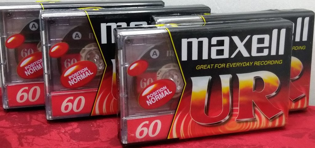 4 Maxell UR 60 Position Normal Tape (cassettebandjes) *, 2 t/m 25 bandjes, Overige genres, Ophalen of Verzenden, Nieuw in verpakking