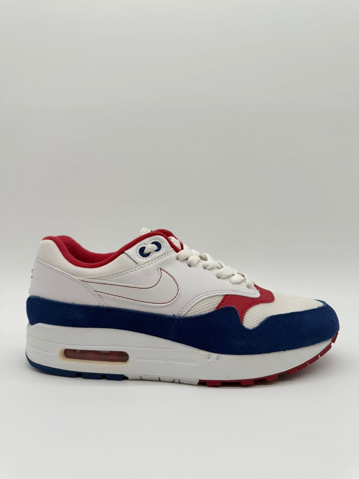 Nike Air Max 1 Rood Wit Blauw - Maat 40,5, ., Ophalen of Verzenden, ., Rood