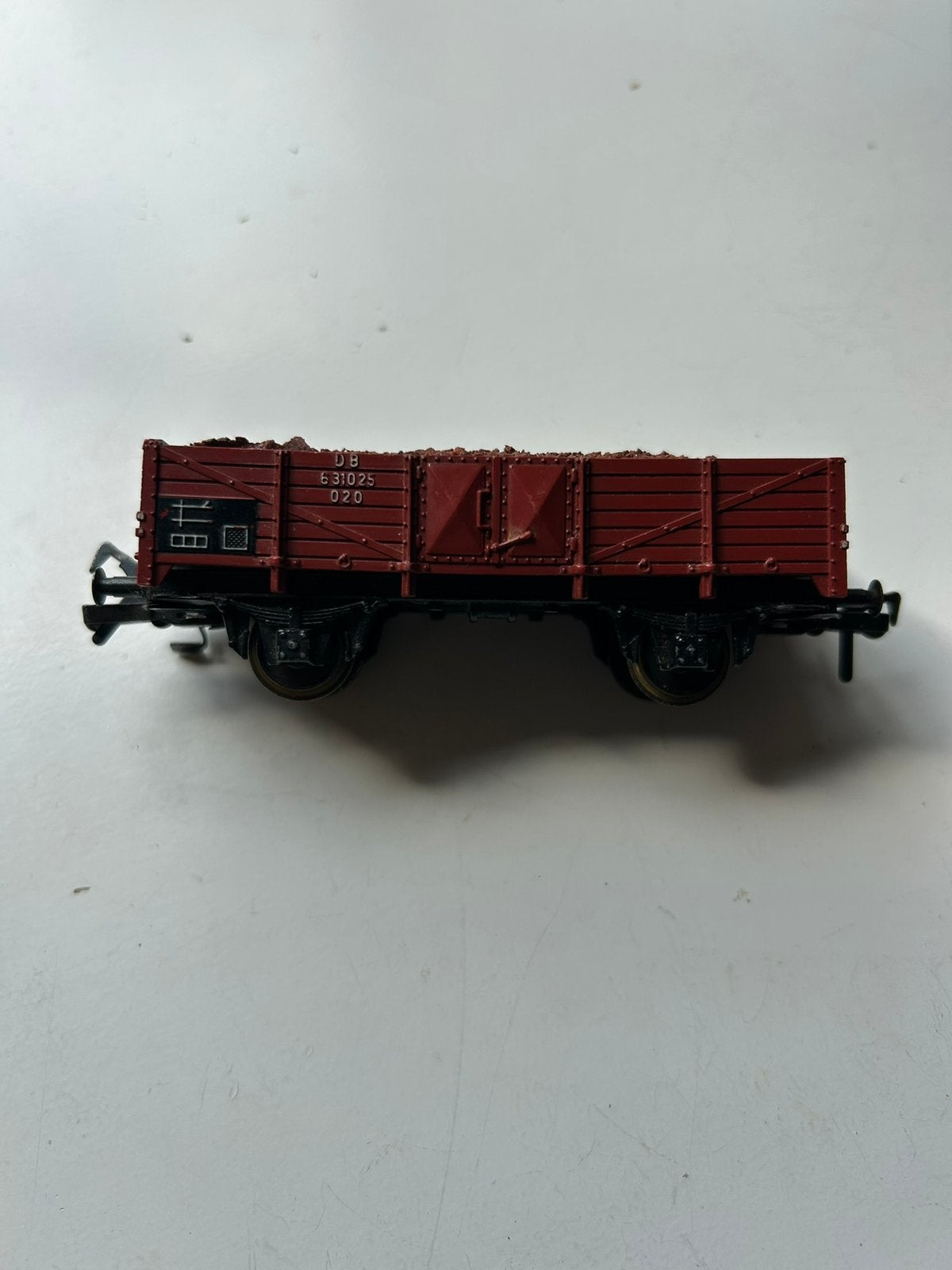 Fleischmann 1454 Lage bordwagen met bruine kolen 631025 020, Gebruikt, Gelijkstroom, Verzenden, Fleischmann