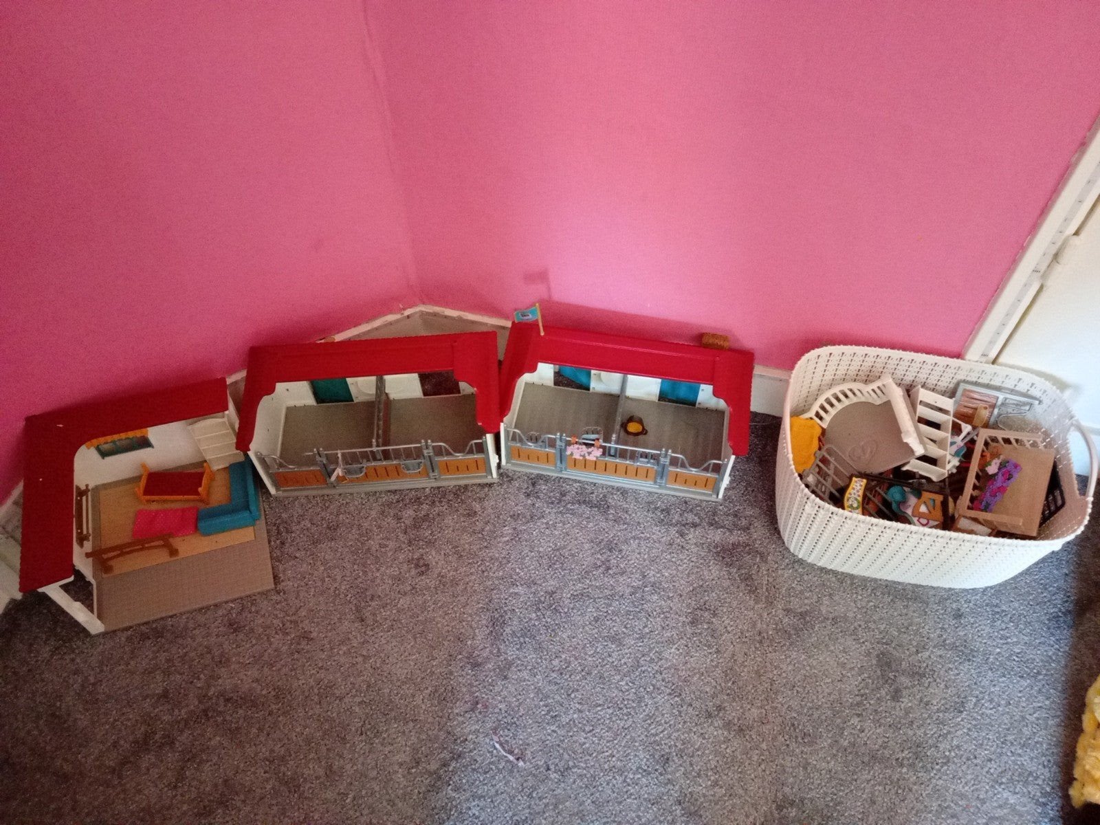 Schleich verzameling, Ophalen of Verzenden, Zo goed als nieuw, Poppenhuis