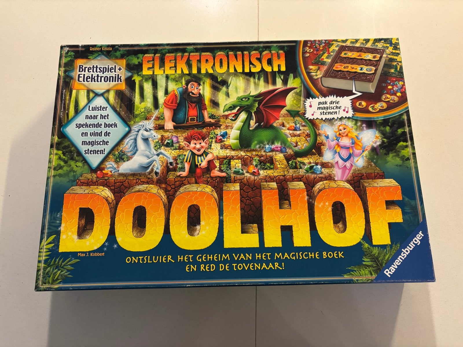 Elektronisch Doolhof Ravensburger Bordspel 2-4 spelers!, Drie of vier spelers, Ophalen of Verzenden, Zo goed als nieuw