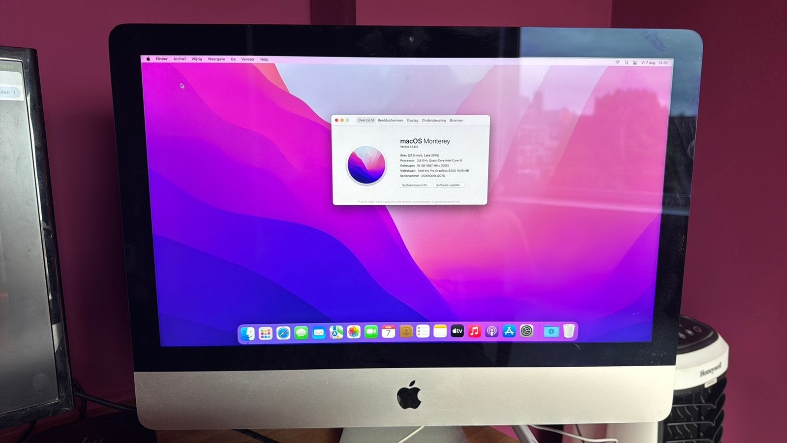 iMac (21.5-inch, Late 2015) 16Gb Ram 1TB SSD, Computers en Software, Ophalen, Imac 2015 late, Zo goed als nieuw, 16 GB