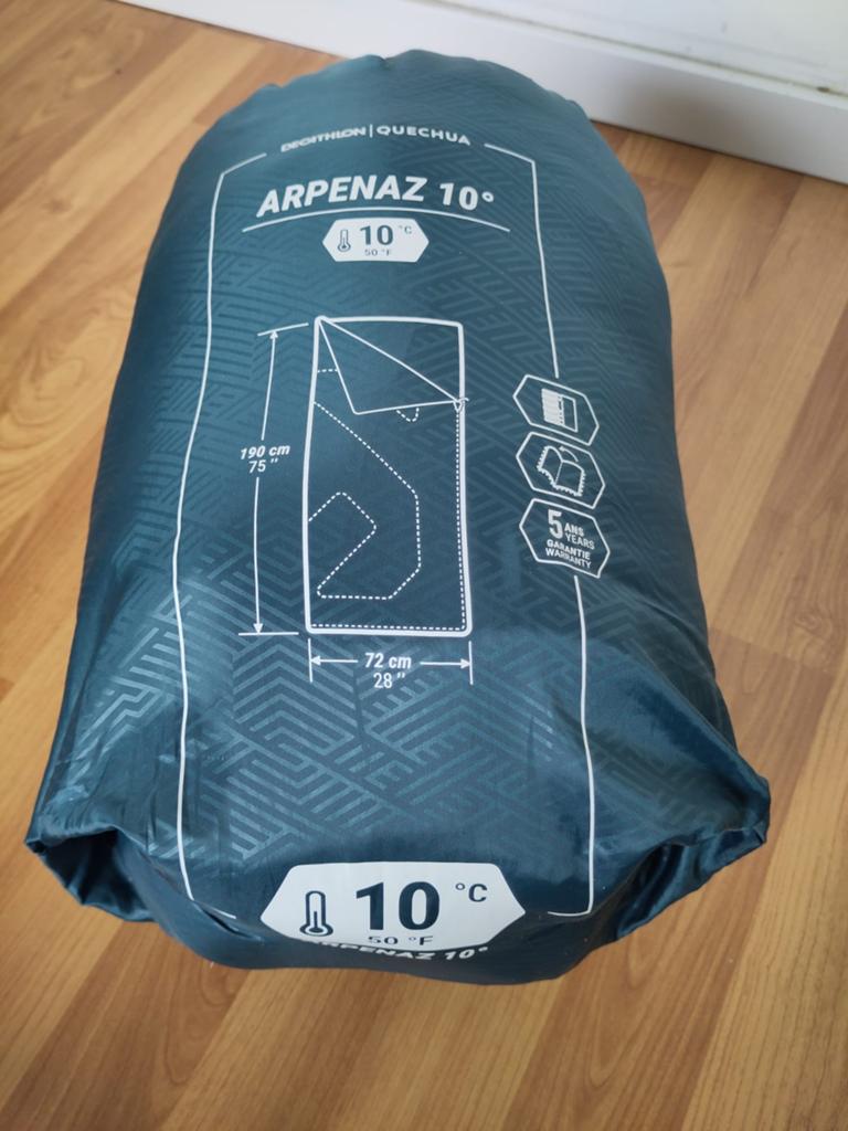 Quechua Arpenaz 10 Slaapzak - Ideaal voor kamperen, Caravans en Kamperen, Slaapzakken, Ophalen, Zo goed als nieuw