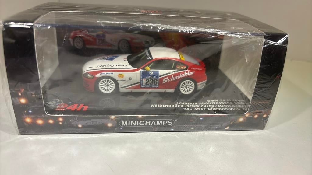 Bmw z4 m coupe 24h Nurburgring minichamps 1.43, Auto, Ophalen of Verzenden, MiniChamps, A