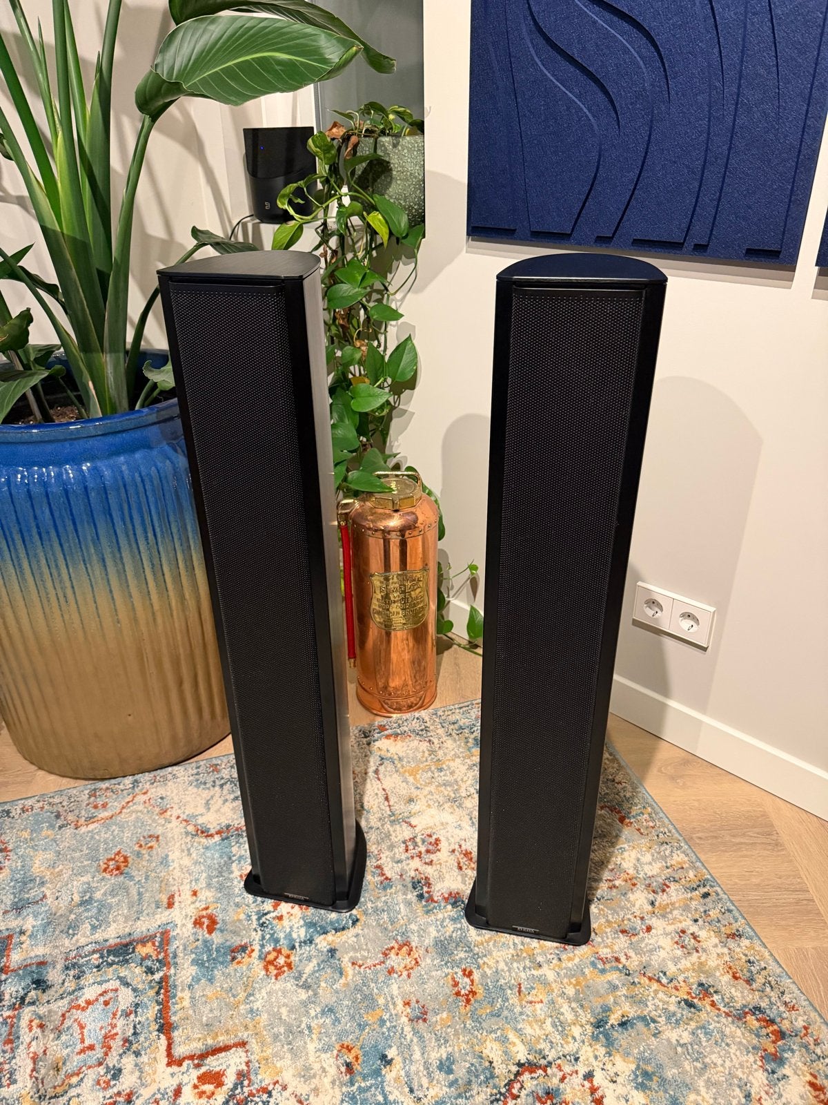 Piega Premium 3.2 speakers Zwart Aluminium zeer nette staat, Audio, Tv en Foto, Vloerstaande luidspreker, Zo goed als nieuw, 60 tot 120 watt