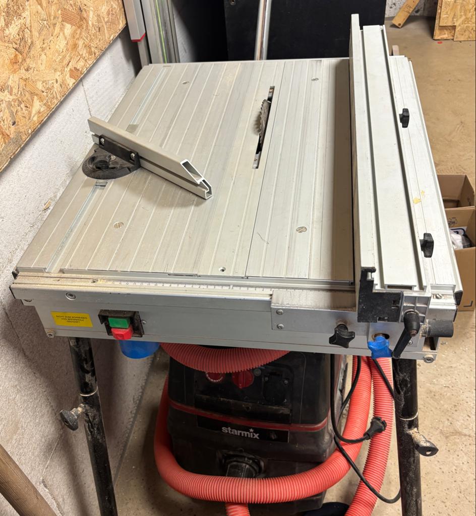 Elu EST 10 Tafelzaag met Makita HS7601 Cirkelzaag, Ophalen, Gebruikt, Cirkelzaag, 70 mm of meer