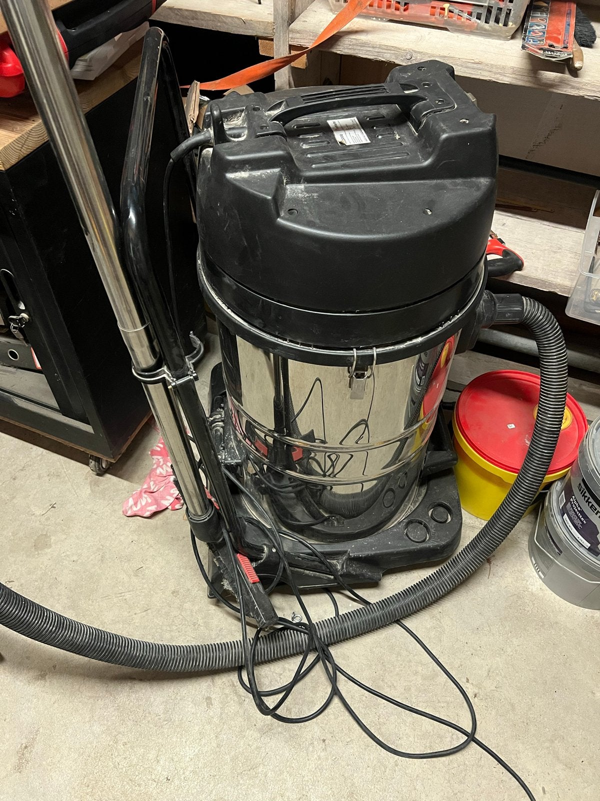 Rotfuchs VCL3000 Industriële Stofzuiger - 3000W, 80L, Ophalen, Gebruikt, Industriële stofzuiger, 2000 watt of meer