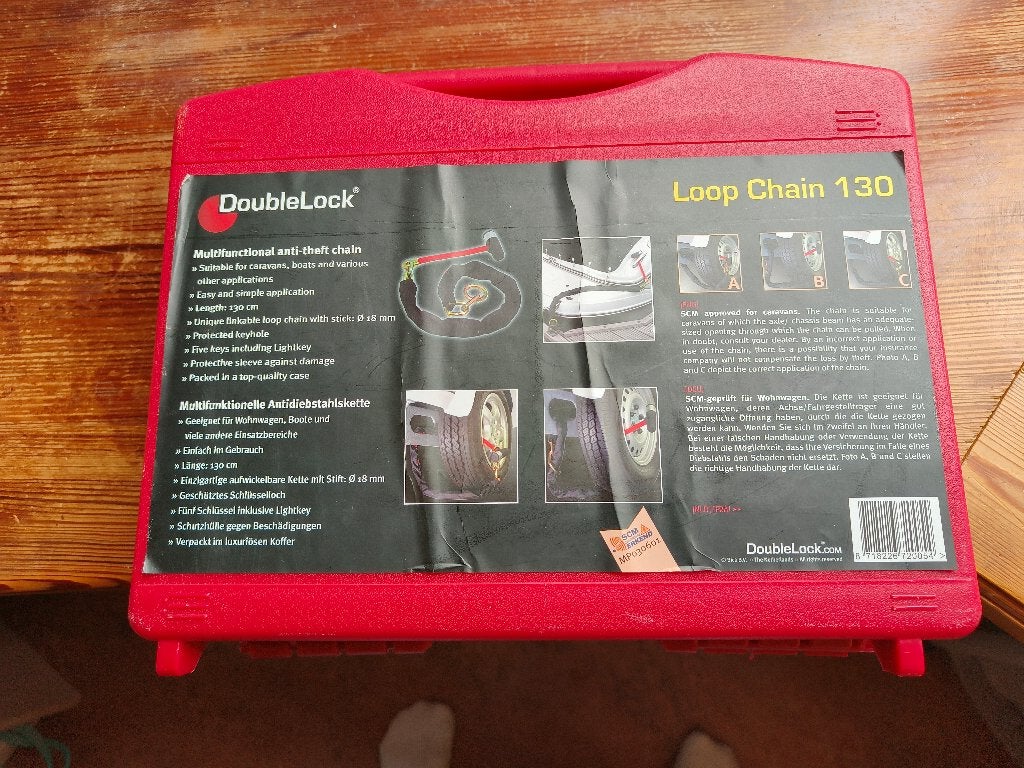 Doublelock loop chain 130 met scm keur, Ophalen, Zo goed als nieuw