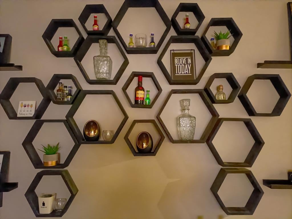 Hexagon muurdecoratie, Eén persoon
