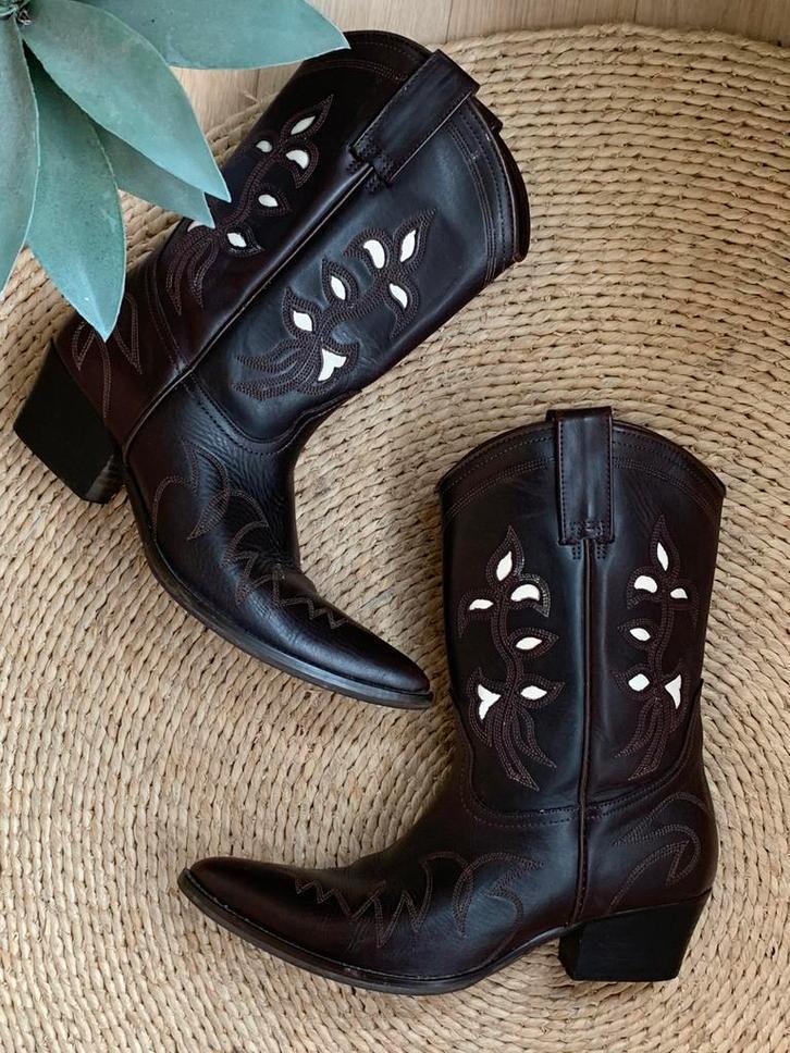 Joe Sanchez cowboylaarzen 39 western boots bohemian laarzen, Hoge laarzen, -, Ophalen of Verzenden, Zo goed als nieuw