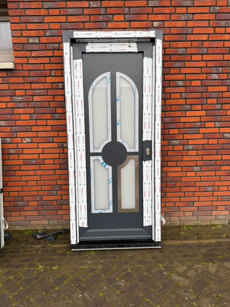 Kunststof voordeur aluplast 940x2130mm, Doe-het-zelf en Verbouw, Kunststof, Deurkozijn, Nieuw, 150 tot 225 cm