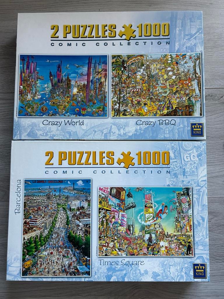 King Comic Collection & Ravensburger Puzzels 1000 stukjes, Ophalen, 500 t/m 1500 stukjes, Gebruikt, Legpuzzel