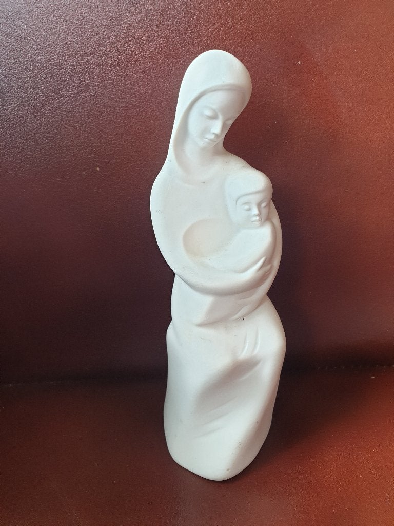 Beeldje Madonna met kind. Wagner & Apel. GDR, Verzamelen, Beelden en Beeldjes, Ophalen of Verzenden, Zo goed als nieuw, Mens