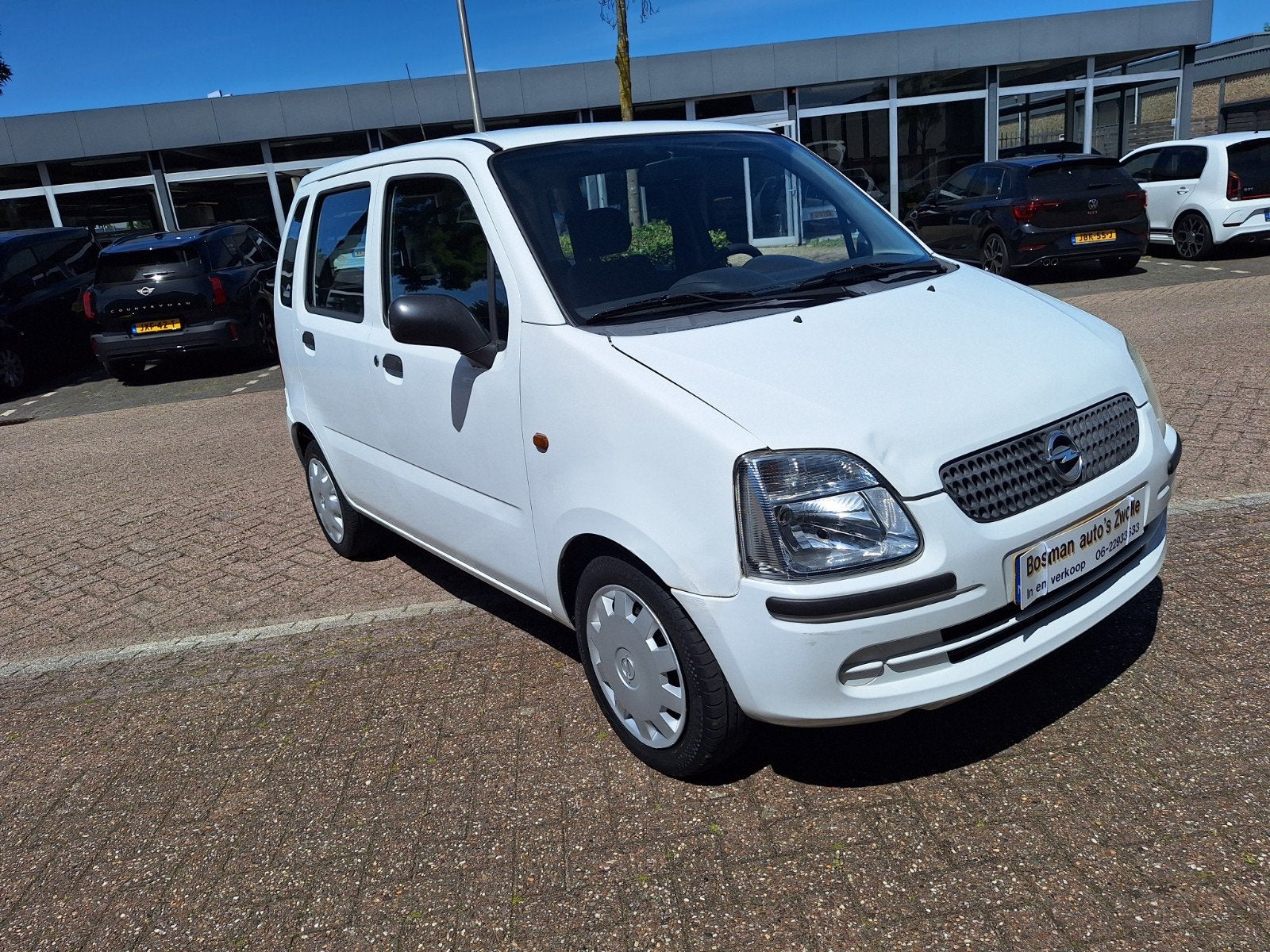 Opel Agila 1.0 2007 Wit Frisse auto Rijdt 100% goed, Auto's, Voorwielaandrijving, Stof, Airbags, Wit