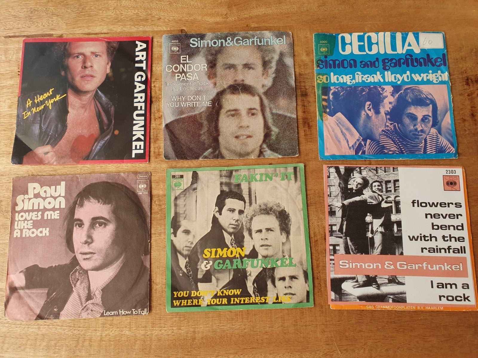 Vinyl singles Simon and Garfunkel, Ophalen of Verzenden, Gebruikt, Pop