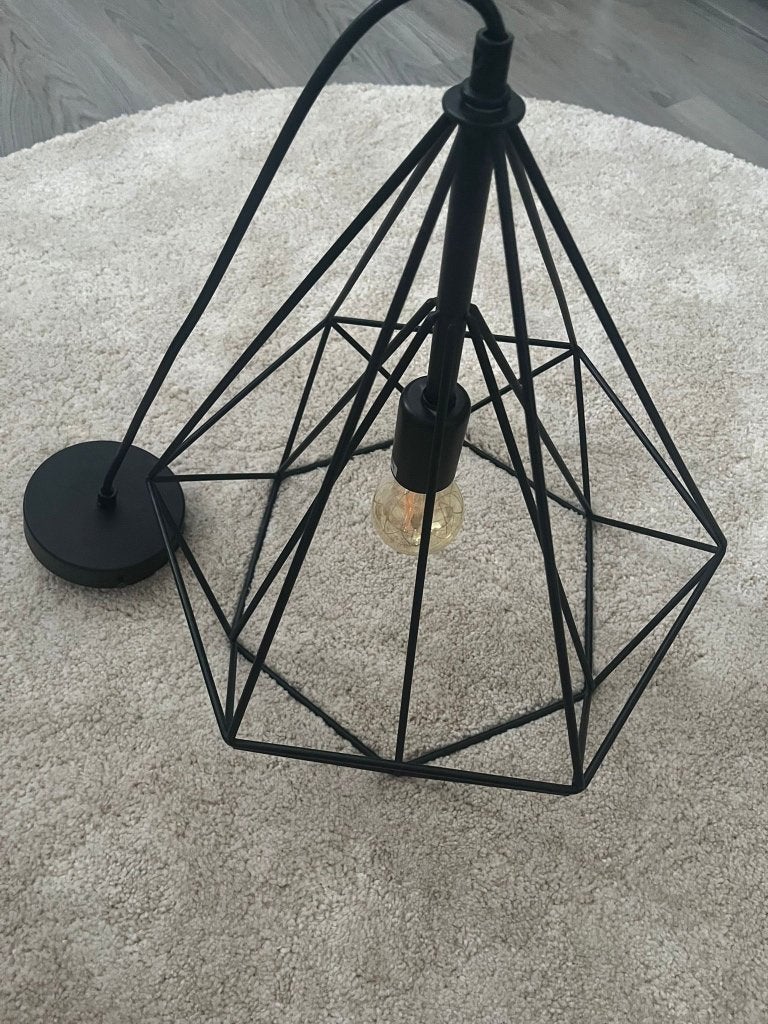 Industriële Lamp, Huis en Inrichting, Lampen | Hanglampen, Ophalen, Gebruikt, Metaal, E27 (groot)