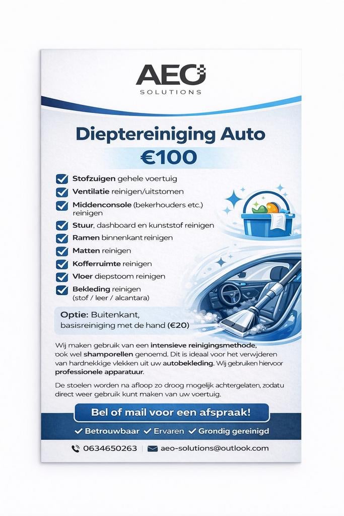 Auto reinigen, Vacatures, Vacatures | Schoonmaak en Facilitaire diensten