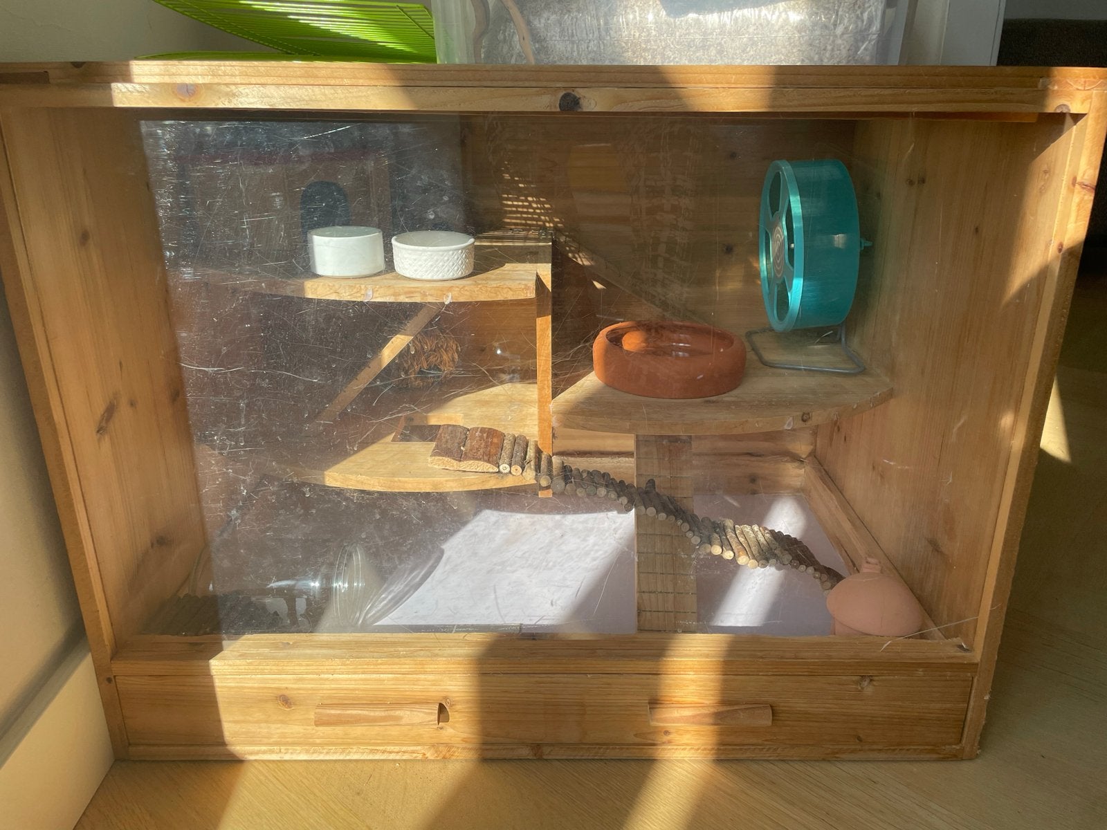 Groot houten hamster hok, Ophalen, Gebruikt, Overige typen