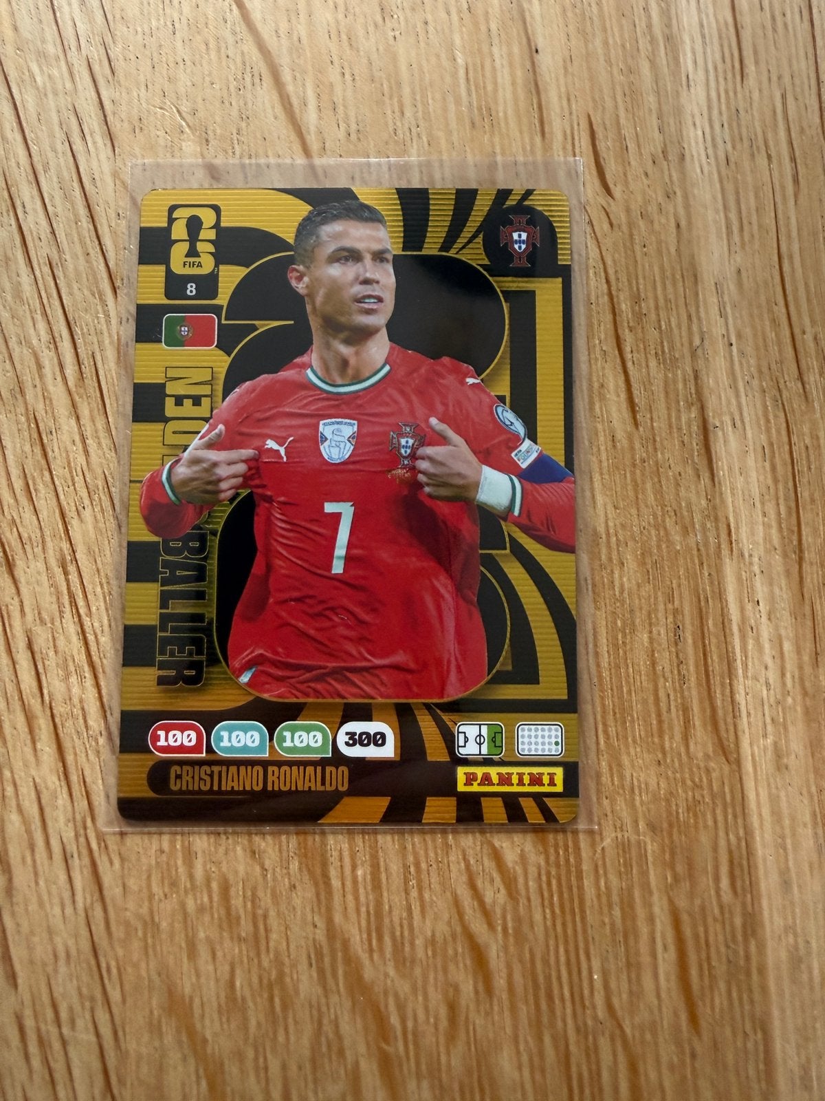 Panini WK 2026 Ronaldo (Golden Baller) Nieuw., Hobby en Vrije tijd, Stickers en Plaatjes, Ophalen of Verzenden, Nieuw, Plaatje