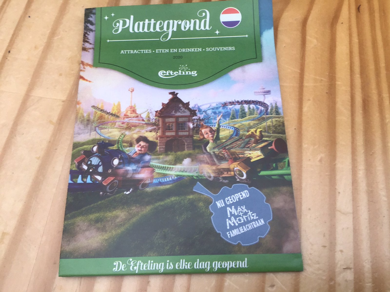 Efteling plattegrond,,Max&Moritz (ongeopend), Verzamelen, Ophalen of Verzenden, Nieuw, Button of Speldje