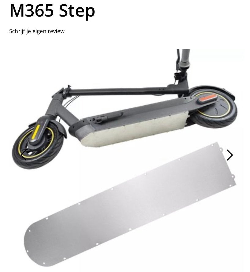 Nieuwe Onderkant afdekplaat roestvrijstaal Xiaomi M365 Step, Ophalen of Verzenden, Nieuw, Elektrische step (E-scooter), Xiaomi