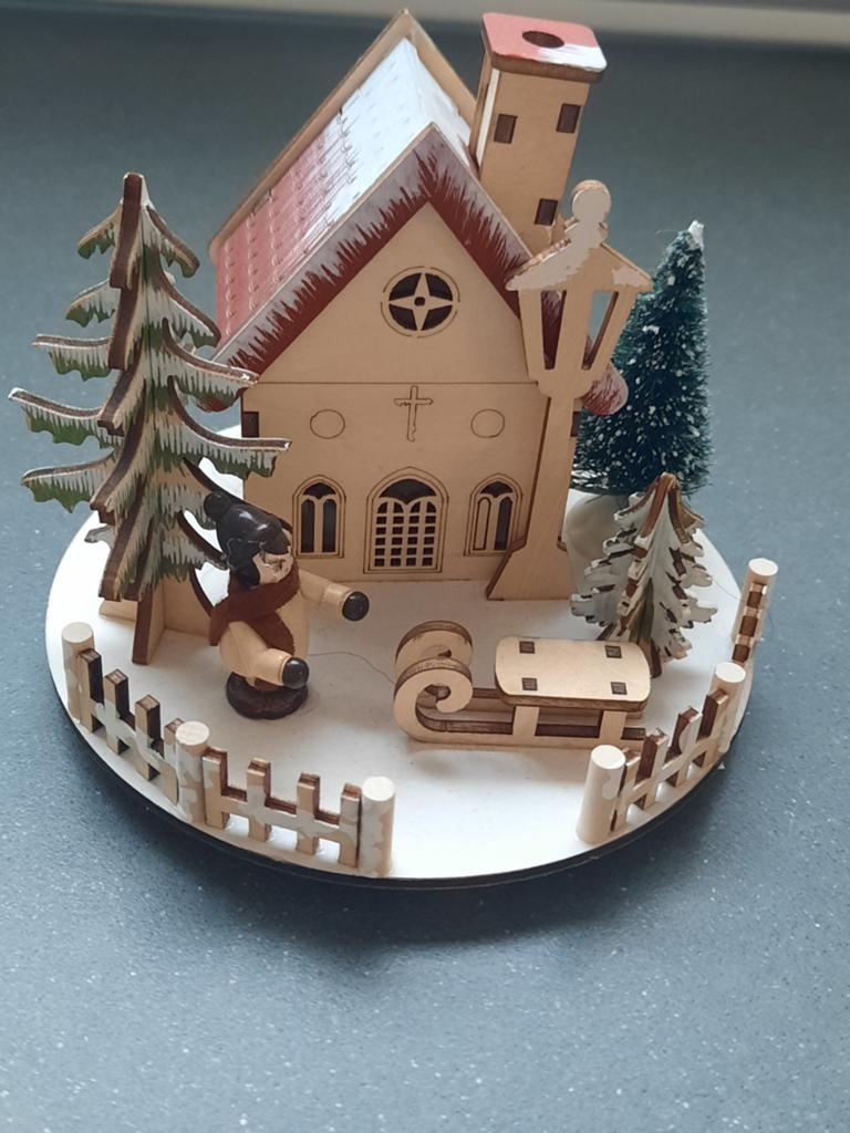 Houten kerstdecoratie, Diversen, Kerst, Ophalen of Verzenden, Zo goed als nieuw