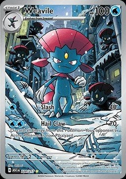 WEAVILE 228/217 - ASCENDED HEROES, Ophalen of Verzenden, Nieuw, Losse kaart, Foil